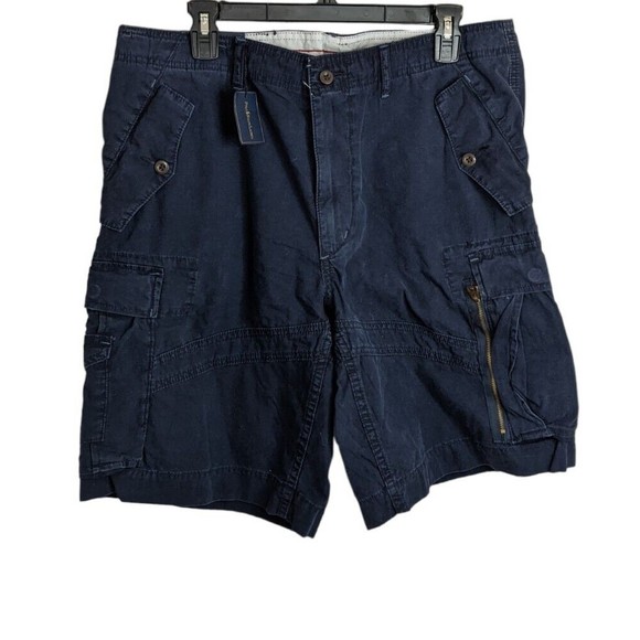 Polo by Ralph Lauren Shorts Polo Ralph Lauren Mens Blue Cargo Shorts Milj4883a Size 36